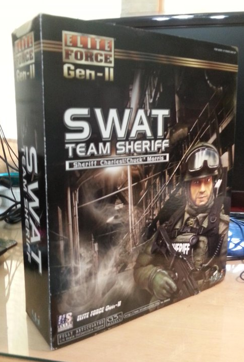 BBi 12" 1/6 Collectible Items Elite Force SWAT Team Sheriff Charles Chuck Morris Action Figure - Lavits Figure
 - 1