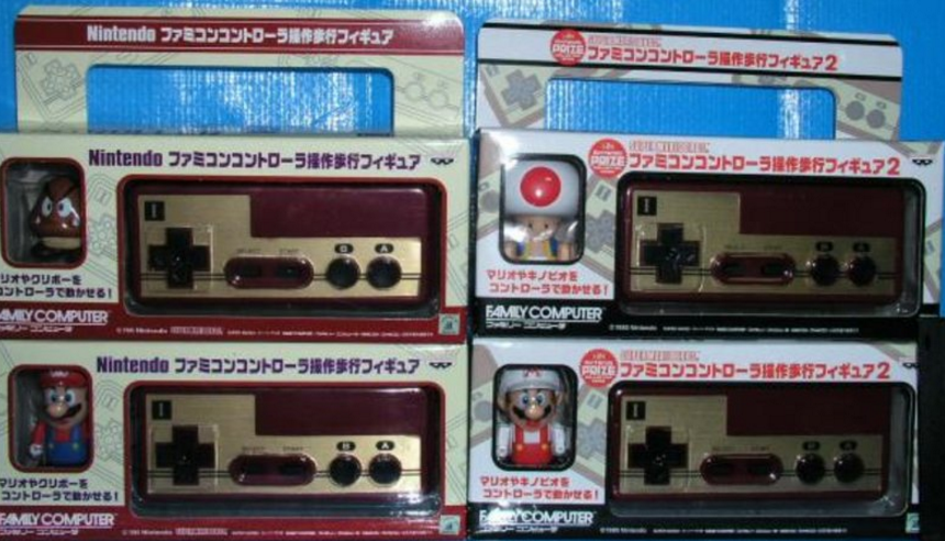 Banpresto Super Mario Bros Family Computer Controller Type Radio Toy 4 Action Figure Set