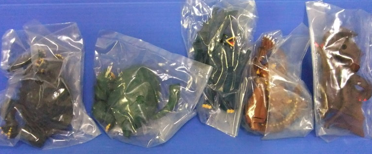 Bandai Gamera Gashapon Gyaos Barugon 5 Mini Trading Figure Set - Lavits Figure
 - 2