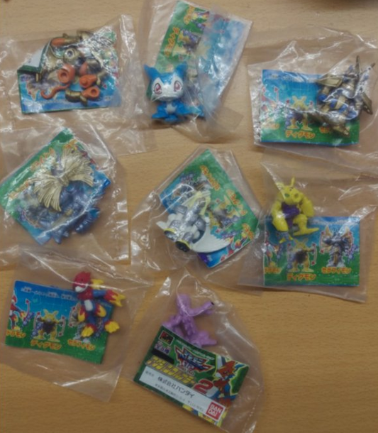 Bandai Digimon Digital Monster Gashapon Season 2 Part 2 8 Mini Swing Strap Collection Figure Set - Lavits Figure
