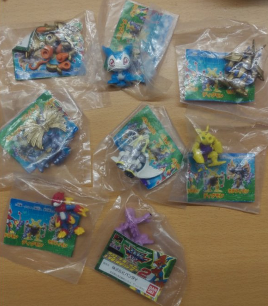 Bandai Digimon Digital Monster Gashapon Season 2 Part 2 8 Mini Swing Strap Collection Figure Set - Lavits Figure