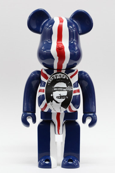 Medicom Toy Be@rbrick 400% Sex Pistols God Save the Queen Blue Ver 11" Vinyl Collection Figure - Lavits Figure
 - 2