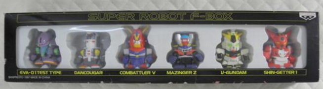 Banpresto Super Robot Wars F-Box 6 Finger Toy Trading Collection Figure Set