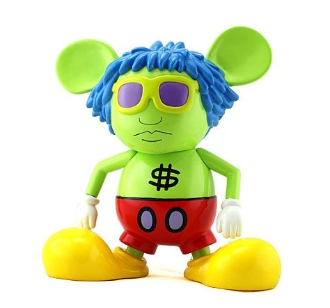 360 Toy Group 2006 Keith Haring Andy Mouse Green Ver 6" Vinyl Figure - Lavits Figure
 - 1