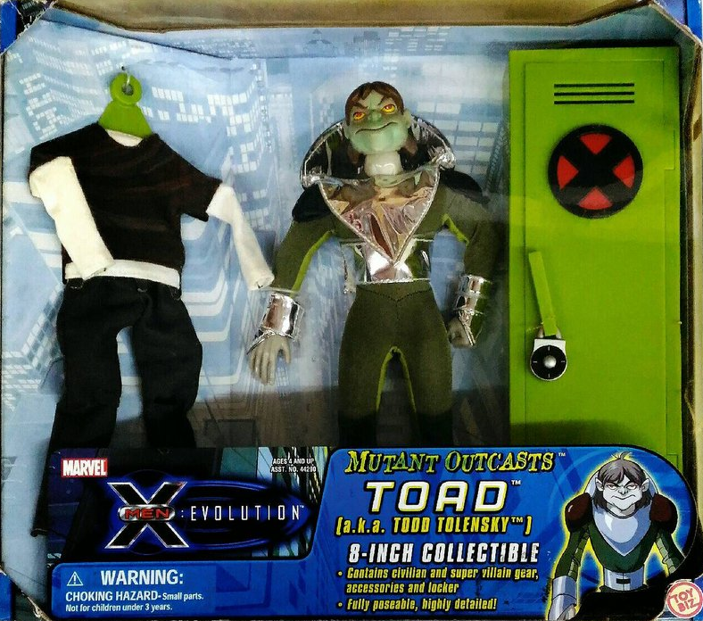 Toybiz Marvel Heroes X-men Muatnt Outcasts Toad Todd Tolensky 8" Collectible Action Figure - Lavits Figure
 - 1