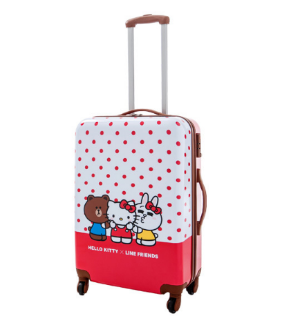 Sanrio Hello Kitty x Line Friends Watsons Limited 24" Trunk Travel Baggage - Lavits Figure
 - 3