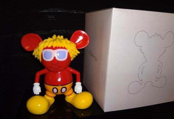 360 Toy Group 2006 Keith Haring Andy Mouse Red Ver 6" Vinyl Figure - Lavits Figure
 - 2