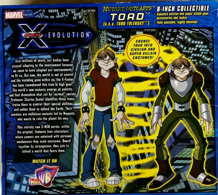 Toybiz Marvel Heroes X-men Muatnt Outcasts Toad Todd Tolensky 8" Collectible Action Figure - Lavits Figure
 - 2
