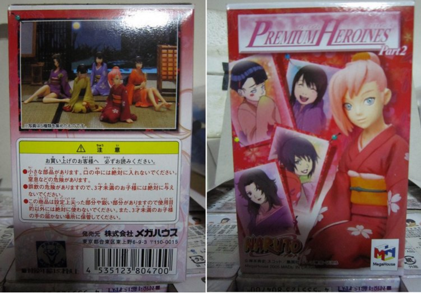 Megahouse Premium Heroines Naruto Kimono 5+5 10 Trading Collection Figure Set - Lavits Figure
 - 3