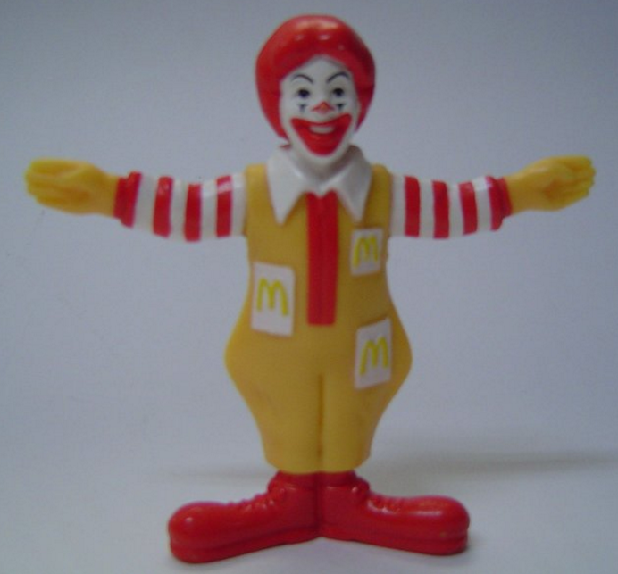 Mcdonalds 1995 Character Ronald McDonald Collection Figure Used - Lavits Figure
