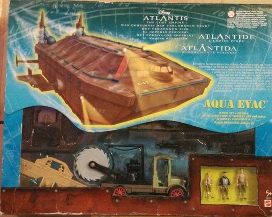 Mattel Disney Atlantis The Lost Empire Aqua Evac Trading Figure Play Set