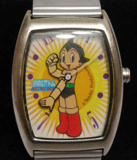 Tezuka Production Astro Boy Watch Authentic Metal Box Set Type A Used - Lavits Figure
 - 1