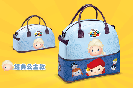 Disney Tsum Tsum Character Family Mart Limited 8"x6"x15" Extend Tote Handbag Frozen Ver - Lavits Figure
