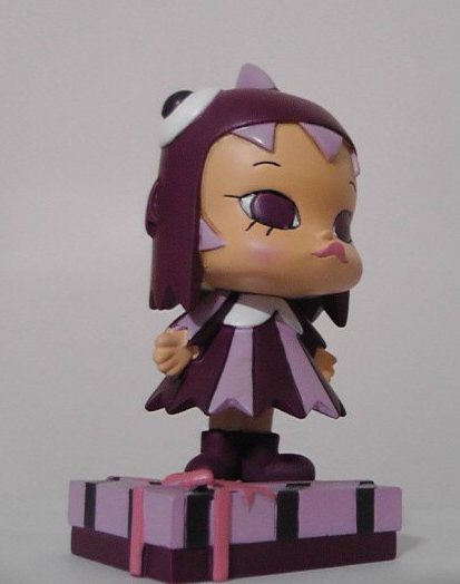 Kenny's Work Kenny Wong x Monster Gear Little Molly The Painter Gift Purple Ver 3" Figure Used - Lavits Figure
