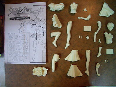 1/8 Project A-Ko Ako The Mad Dash Majin Kotobuki C-Ko Cold Cast Model Kit Figure - Lavits Figure
 - 2