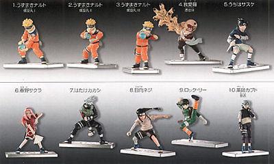 Bandai Naruto Shippuden Ningyou Rasengan Special 10 Trading Figure Set Used