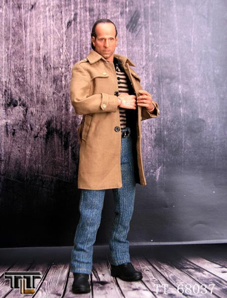 TTL Toys 1/6 12" TTL Toys TT-68037 Fashion Man With Brown Coat Action Figure - Lavits Figure
 - 1