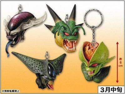 Banpresto Dragon Ball Creatures Head Key Holder 4 Trading Figure Set