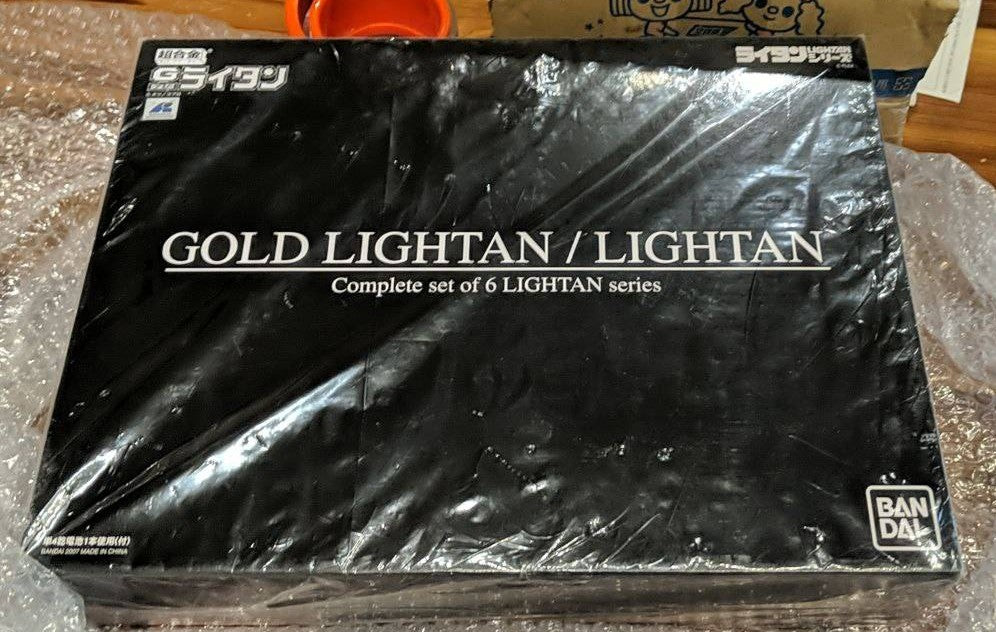 Bandai Chogokin Complete Set of 6 Gold Lightan Limited Version Action Figure Set