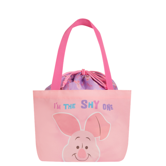 Disney Winnie The Pooh Tiggers Family Mart Taiwan Limited 10" Tote Bag Set Piglet ver