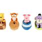 Disney Winnie The Pooh Tiggers Family Mart Taiwan Limited Plush Doll Pull Back Car Figure Set