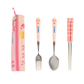 Disney Winnie The Pooh Tiggers Family Mart Taiwan Limited Shopsticks Fork Spoon Tableware Set Piglet ver