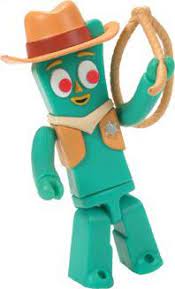 Medicom Toy Kubrick 100% Gumby Series 2 Western Gumby Figure