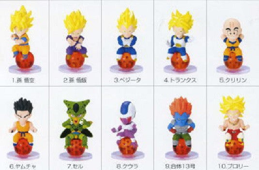 Bandai Dragon Ball Z Character Chara Puchi P10 Son Goku Came Back Ver 10 Mini Trading Figure Set - Lavits Figure
 - 1