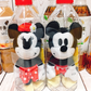 Kirin Afternoon Tea Taiwan Limited Disney Mickey & Minnie Mouse 90th Anniversary 2 Plush Doll in Bottle Figure Set