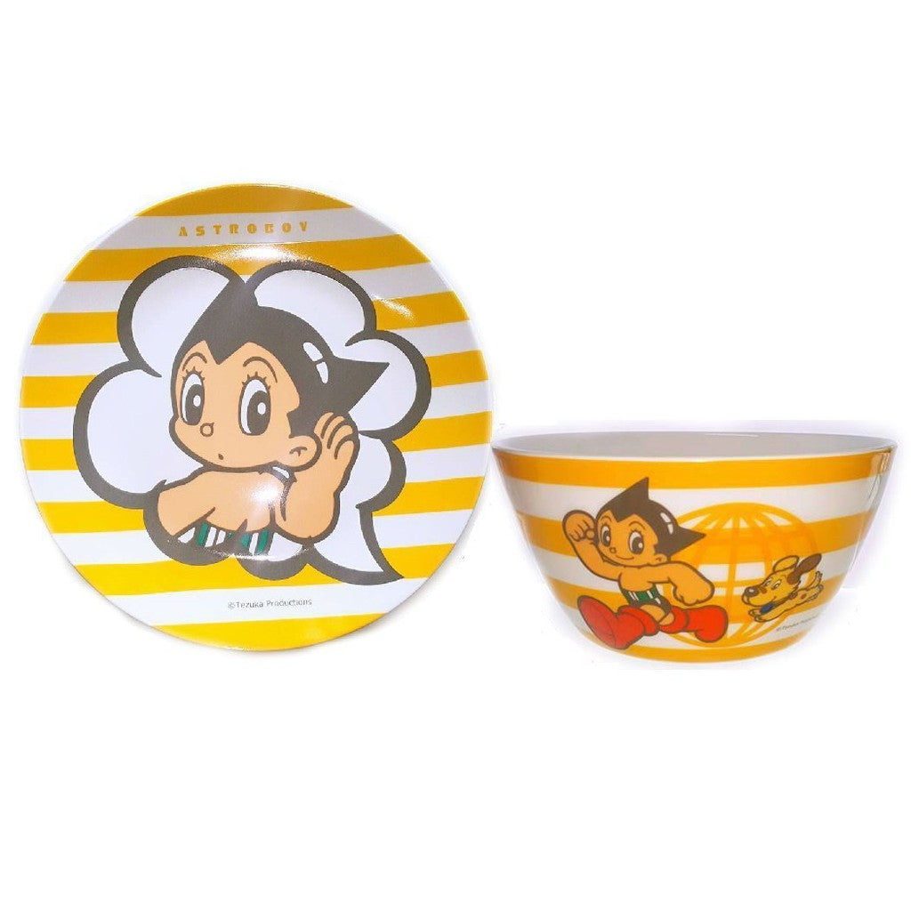 Taiwan Dream Mall Limited Astro Boy Ceramics Dessert Plate & Bowl Set