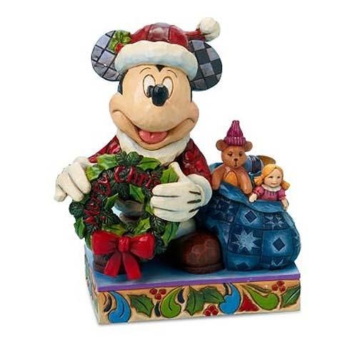 Enesco Jim Shore Disney Traditions Mickey Mouse Merry Christmas To You Collection Figure