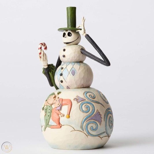 Enesco Jim Shore Disney Traditions Nightmare Before Christmas Jack Skellington Snowman Collection Figure