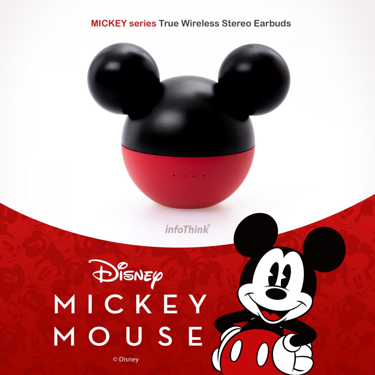 InfoThink x Disney Chubby True Wireless Stereo Earbuds Mickey Series Mickey Mouse ver