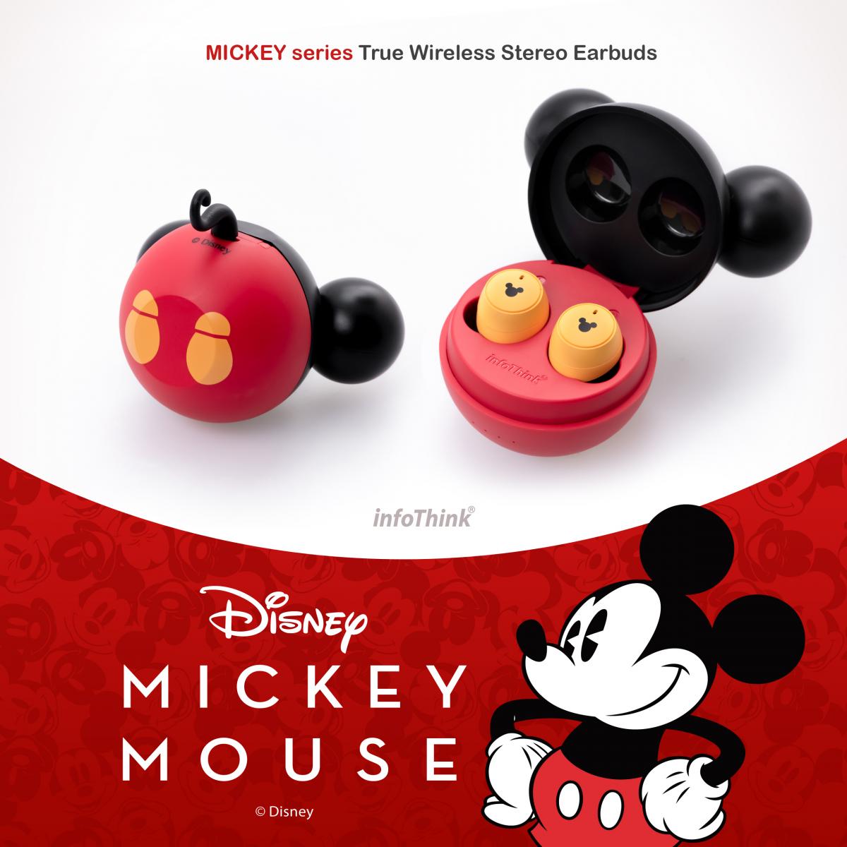 InfoThink x Disney Chubby True Wireless Stereo Earbuds Mickey Series Mickey Mouse ver