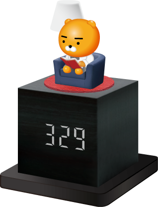 Kakao Friends Taiwan PX Mart Limited LED Clock Figure Type A