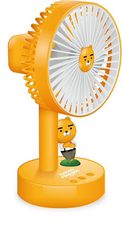 Kakao Friends Taiwan PX Mart Limited USB Fan Figure Type A