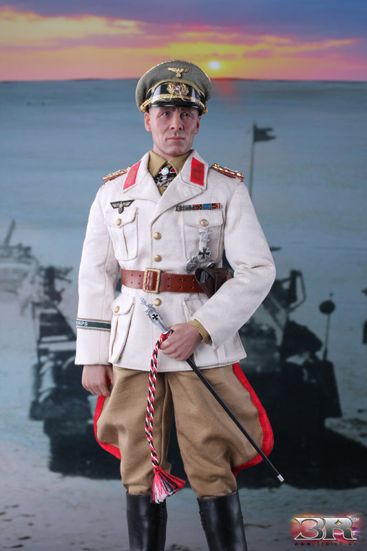 3 Reich 1/6 12" GM621 Generalfeldmarschall Erwin Rommel 1891-1944 Desert Fox Action Figure