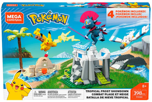 Mattel Mega Construx Bloks Pokemon Pocket Monster FVK80 Tropical Frost Showdown Action Figure