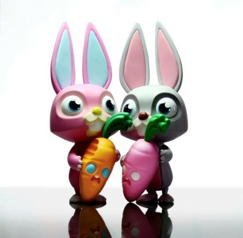 Coarsetoys Mark Landwehr x Sven Waschk Nibble And Root Be My Valentine ver 4" Vinyl Figure Set