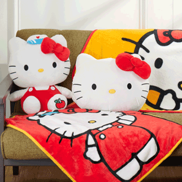 Sanrio Hello Kitty Taiwan PX Mart Limited Plush Doll & Blanket Set Type A