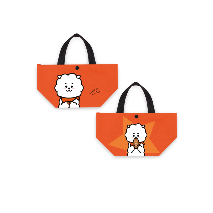 Line Friends x BTS BT21 Taiwan Family Mart Limited 7 12" Canvas Tote Bag Set