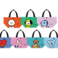 Line Friends x BTS BT21 Taiwan Family Mart Limited 7 12" Canvas Tote Bag Set