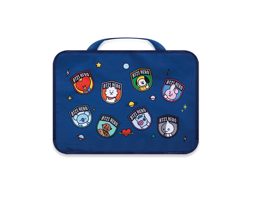 Line Friends x BTS BT21 Taiwan Family Mart Limited 3 Size Travel Storage Bag Set