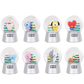 Line Friends x BTS BT21 Taiwan Family Mart Limited 8 Snow Crystal Ball Figure Set