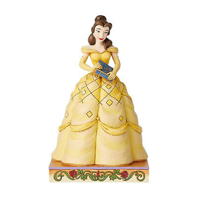 Enesco Jim Shore Disney Traditions Beauty and the Beast Belle Book Smart Collection Figure