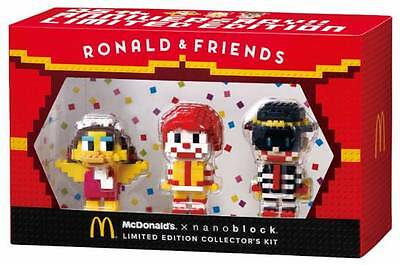 Mcdonalds x Nanoblock Ronald & Friends Character Limited Edition Collector's Kit Trading Figure Set