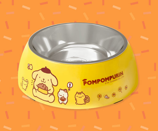 Sanrio Characters Family Mart Limited Pom Pom Purin 304 Stainless Steel Pet Bowl
