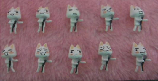 Namco Doko Demo Issyo Sony Cat Toro Inoue 10 Singing Mini Trading Figure Set