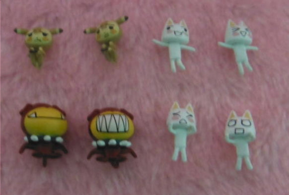 Namco Doko Demo Issyo Sony Cat Toro Inoue Character 8 Mini Trading Figure Set