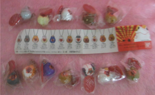 Bandai Frog Style Gashapon Part 11 12 Strap Mascot Figure Set